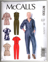 McCall&#39;s M7330 Misses L - XXL Jumpsuit and Rompers Uncut Sewing Pattern - $14.81