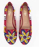 Ballet Flats, Loafers - Red &amp; Yellow - $240.00