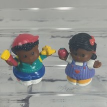 Fisher Price Little People School Kids African American Lot of 2  - $11.88