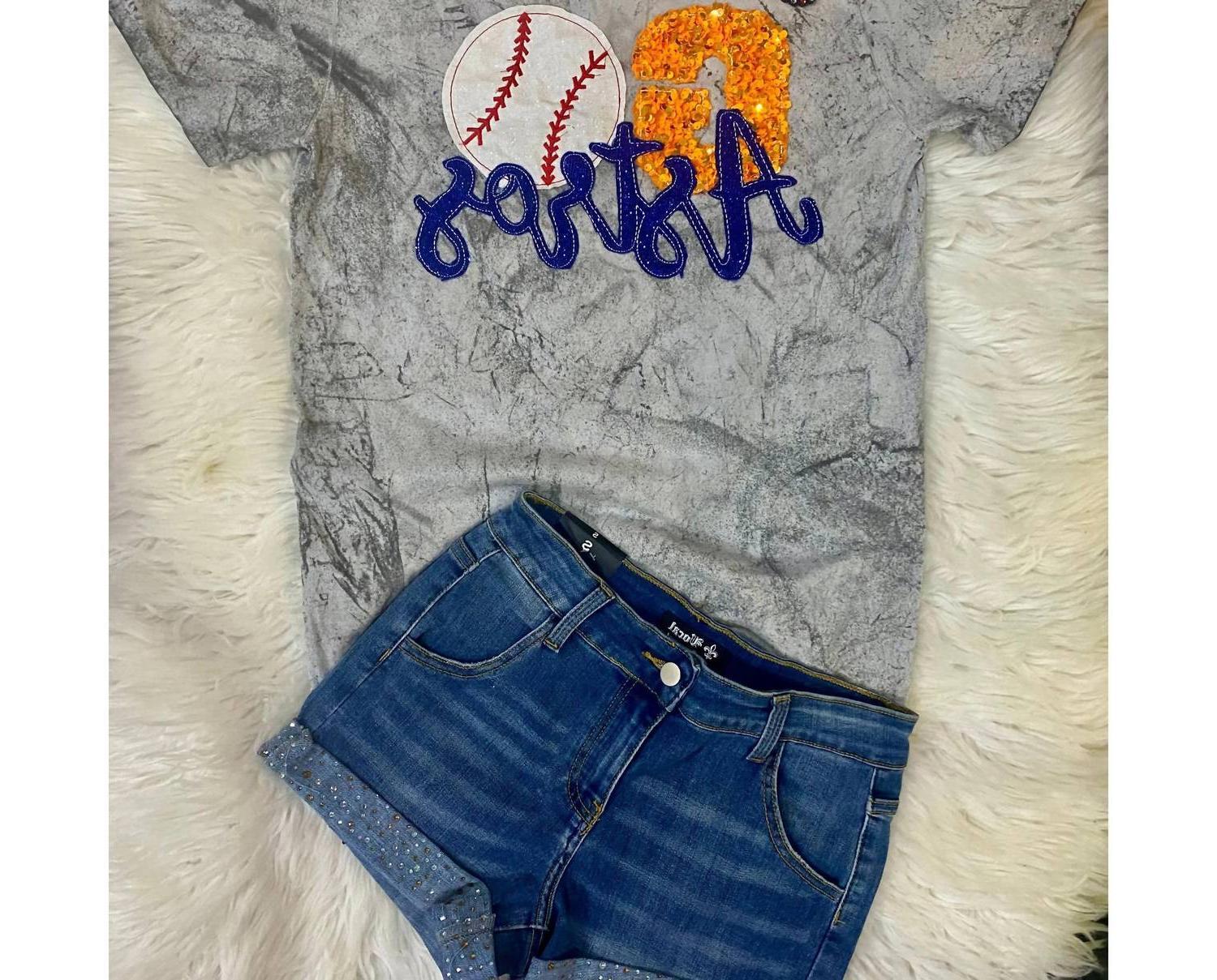 Sew Fancy Designs Women&#39;s Go Astros Sequin Tee Size S - $58.41