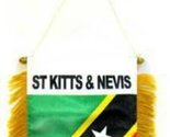 Moon Knives St. Kitts and Nevis Mini Flag 4&#39;&#39;x6&#39;&#39; Window Banner w/suctio... - $2.88