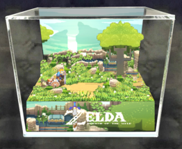 Zelda 2D Breath of the Wild - Cube Handmade Diorama - Video Games - Shad... - £55.13 GBP