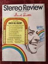 RARE STEREO REVIEW November 1971 Frank Sinatra Linda Ronstadt Igor Stravinsky - £17.26 GBP
