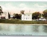 Government Buildings Iona Island Hudson River New York NY UNP DB Postcar... - $3.91