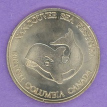 1978 Vancouver British Columbia Municipal Token Large Whale  Anchor Museum NS - £6.35 GBP