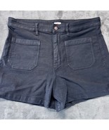 Faherty High Rise Shorts Utility Pockets Casual Everyday Black Size 32 - $49.10 CAD
