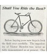Victor Bicycles 1894 Advertisement Victorian Overman Wheel Co Bikes ADBN1qq - $35.05 CAD
