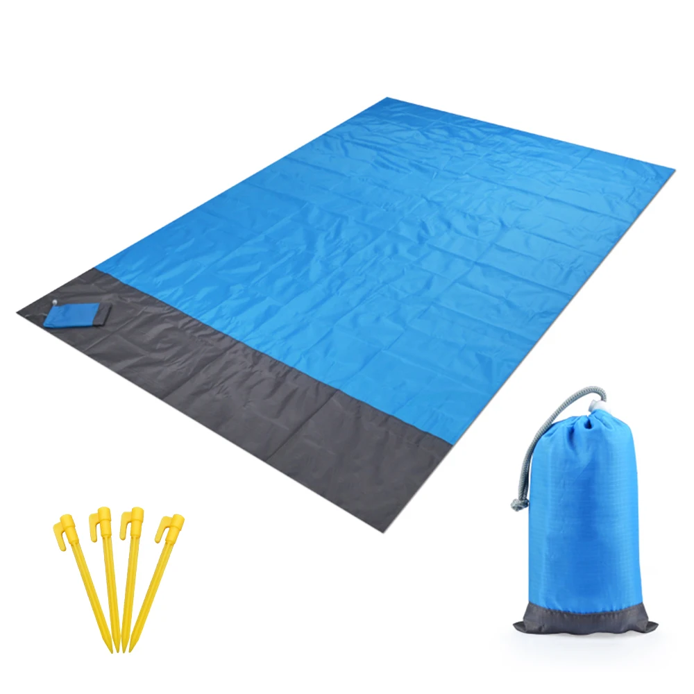 Waterproof Outdoor Beach Blanket Portable Picnic Mat Camping Ground Mat Sun - £8.75 GBP