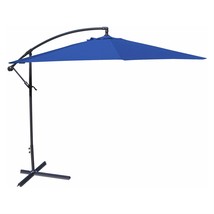 10-Ft Offset Cantilever Patio Umbrella with Royal Blue Canopy Shade - £261.61 GBP