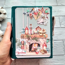 December daily for sale Christmas journal Handmade Xmas journal Santa junk book - £399.67 GBP
