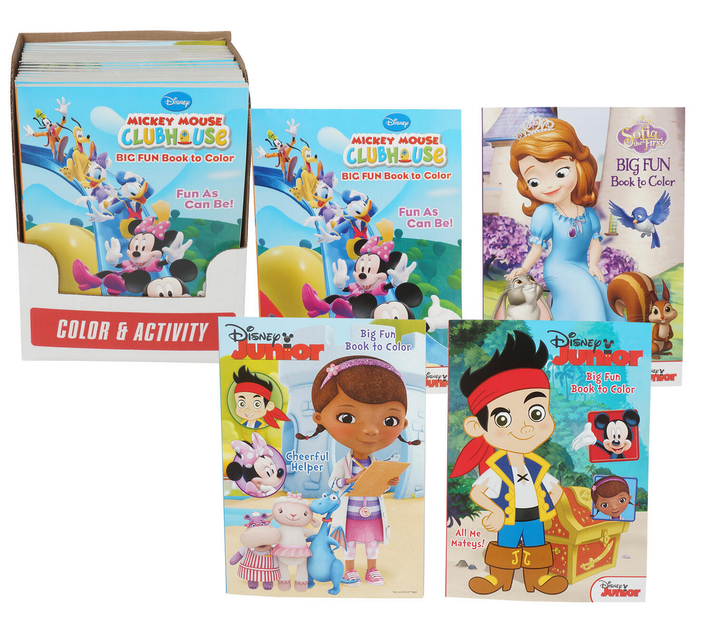 Disney Jr Coloring & Activity Book - Set of 2 Books