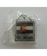 Colorado State Flag Key Chain 2 Sided Key Ring - £3.95 GBP