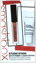 Smashbox Studio Stash Matte Primer &amp; Liquid Lipstick, in Stepping Out, Mini Set - £11.66 GBP