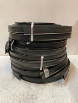 180 Ft of 1-1/2&quot; Wide x 7/8&quot; Thick Rubber Weather Stripping (18 Strips o... - £204.28 GBP