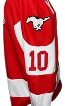 Any Name Number Youngblood Movie Hamilton Mustangs Hockey Jersey Red Any Size image 5