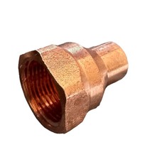 5/8&quot; x 3/4&quot; Copper Reducing Female Adapter C x F (SWEAT C x FNPT) PIPE - £10.85 GBP
