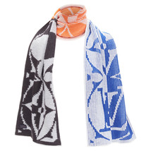 Louis Vuitton Lv Flower Colorblocked Intarsia Scarf Women Multicolor One Size - £532.65 GBP