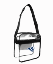 Los Angeles Rams Clear Carryall Crossbody Plastic Bag NFL Stadium Approved - $20.53