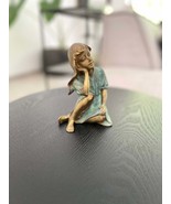 Dreaming Girl – Bronze Sculpture. 9x10x13cm - €172,87 EUR