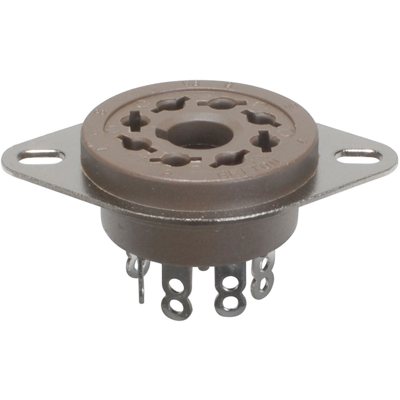 NEW 8-Pin Tube Socket Belton Micalex Chassis Mount - $2.94