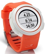 Magellan Echo Smart Sports Fitness Watch Orange/White Bluetooth Apple An... - $14.80