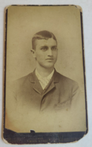 Vintage Cabinet Card Man in Suit by Baker in Worcester, Massachusetts - £14.28 GBP