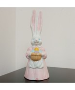 Loomco Hermitage Pottery Easter Lane Collection Bunny Dinner Bell Fig 7&quot;... - £6.23 GBP