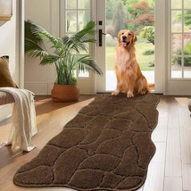 Large Dog Door Mat For Muddy Paws, 24X59 Absorbent Dirt Trapper Long Door Mat, N - £28.48 GBP