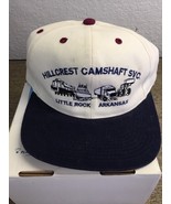 Trucker Cap Cool Hat Industrial Hillcrest Camshaft SVC. Beige/Navy - $25.24