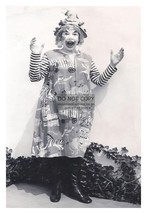 Creepy Circus Clown Freak Suprised 4X6 B&amp;W Photo - £6.23 GBP