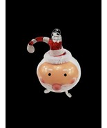 Robert Stanley Santa Head Shaker  Glass Hand Blown Glass Christmas Ornament - $241.39 MXN