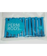(Lot of 3 Packs) MARIANNA SHORT BLUE 1/4&quot; ~ STRAIGHT PERM RODS ~ 12 Per ... - $16.29 CAD