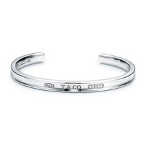 Tiffany & Co Sterling Silver "1837" Narrow Cuff Bracelet Size Small RRP £480 - $304.45