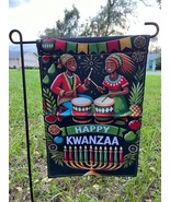 Kwanzaa Celebration Garden Flag - African Drummers &amp; Fruits Design, 12x1... - €7,57 EUR