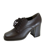 PEERAGE Ember Women&#39;s Wide Width Leather High-Heel Oxford Pumps - $49.95