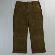 LL Bean 40 x 32 Brown Wide Wale Comfort Waist Mens Corduroy Pants - £18.52 GBP