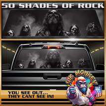 50 Shades Of Rock - Truck Back Window Graphics - Customizable - £46.45 GBP+