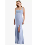 Alfred Sung M450..Wide Strap Square Neck Maternity Trumpet Gown..Sky Blu... - £68.65 GBP