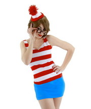 Where&#39;s Waldo, Wenda Adult Female Dress Costume Kit NEW SEALED - $19.99