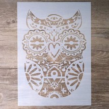 Decorative Owl Stencil Template For Scrapbooking Painting on Wall Furniture - £11.93 GBP