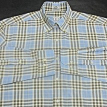 PETER MILLAR (M) Multi-Color Plaid Checks Cotton Long Sleeve Dress/Casua... - £24.03 GBP