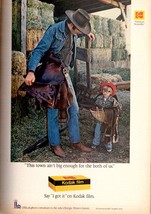 1979 Kodak Film Western Cowboy Hat Saddles Vintage Print Ad 1970s - £4.51 GBP