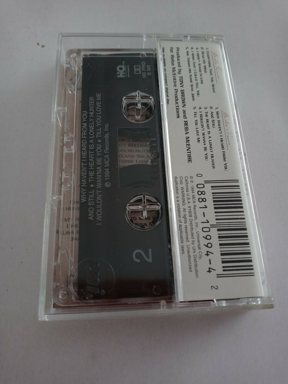 Reba Read My Mind Audio Cassette Country (1994, MCA) Item image 2