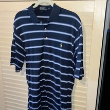 Polo by Ralph Lauren, Golf fit striped polo shirt, size medium - £16.83 GBP