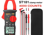 ST181 Clamp Meter Digital Multimeter DC/AC Voltage 4000 Counts Current A... - $40.30