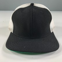 Vintage Schwarz und Weiß Truckerhut Jungen Jugend Größe Netz Rücken New ... - $14.88 CAD