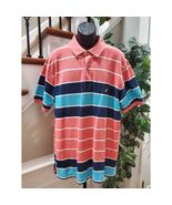 Nautica Men&#39;s Multicolor Cotton Striped Half Sleeve Casual Polo Shirt Si... - €19,57 EUR
