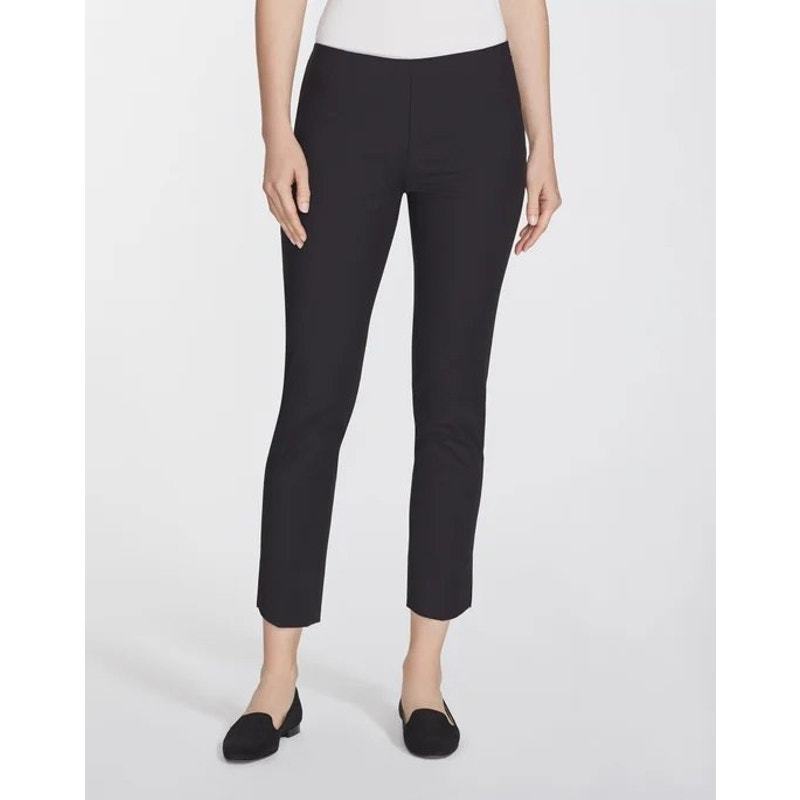 Lafayette 148 New York Cotton Blend Cropped Pants Black Size 6 - $40.00