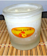 MB Fresh Peach Candle Jar Double Wick Soy Wax Sumer Fruits Scented - $9.36