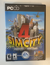 SIM CITY 4: Deluxe Edition (PC Game CD-ROM, 2003) 2 Discs with Manual in Case. - $13.95